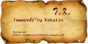 Temesváry Katalin névjegykártya
